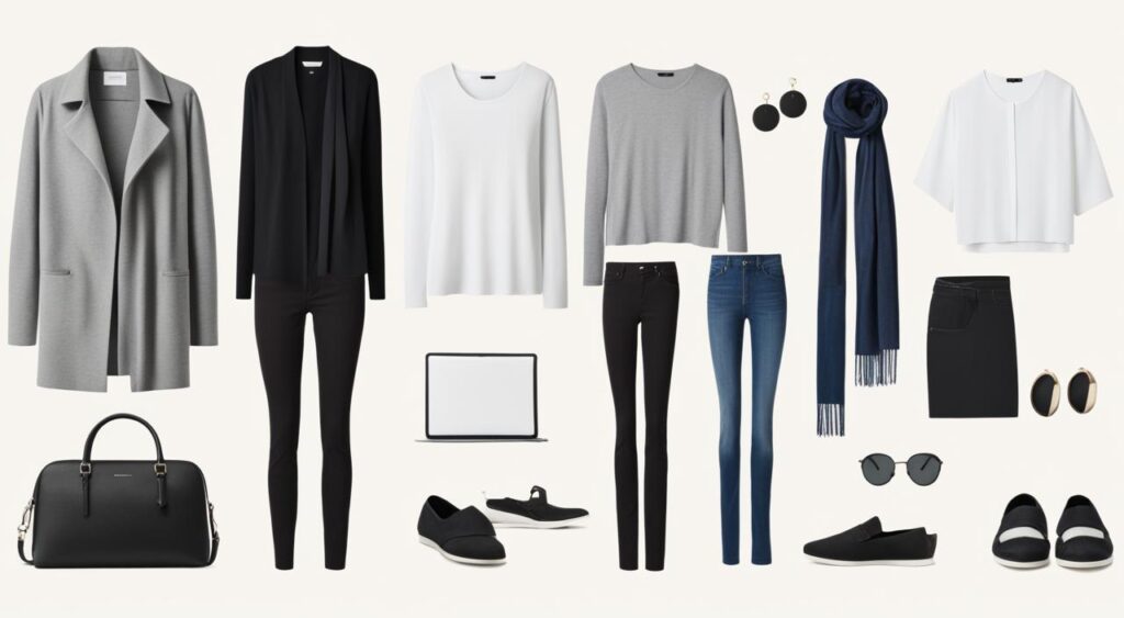 Peças versáteis para guarda-roupa casual