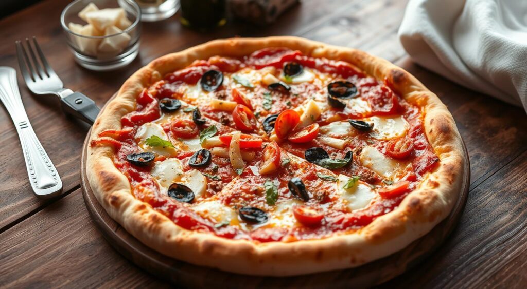 pizza media quantos pedaços