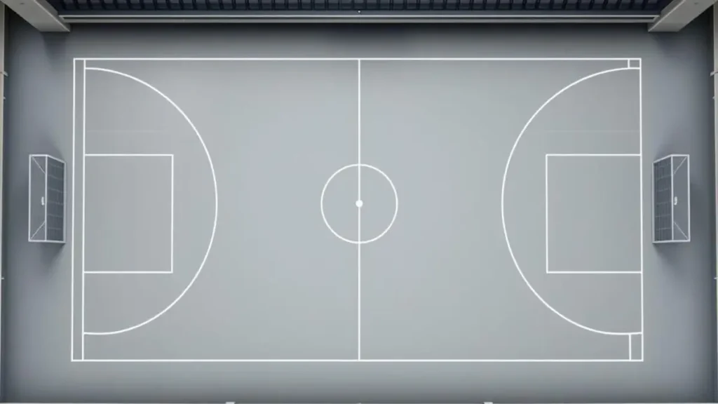 Tamanho da quadra de futsal